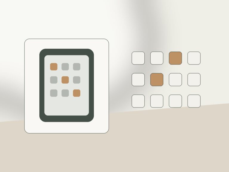 Minimal smartphone home screen with fewer app shortcuts and clear spacing