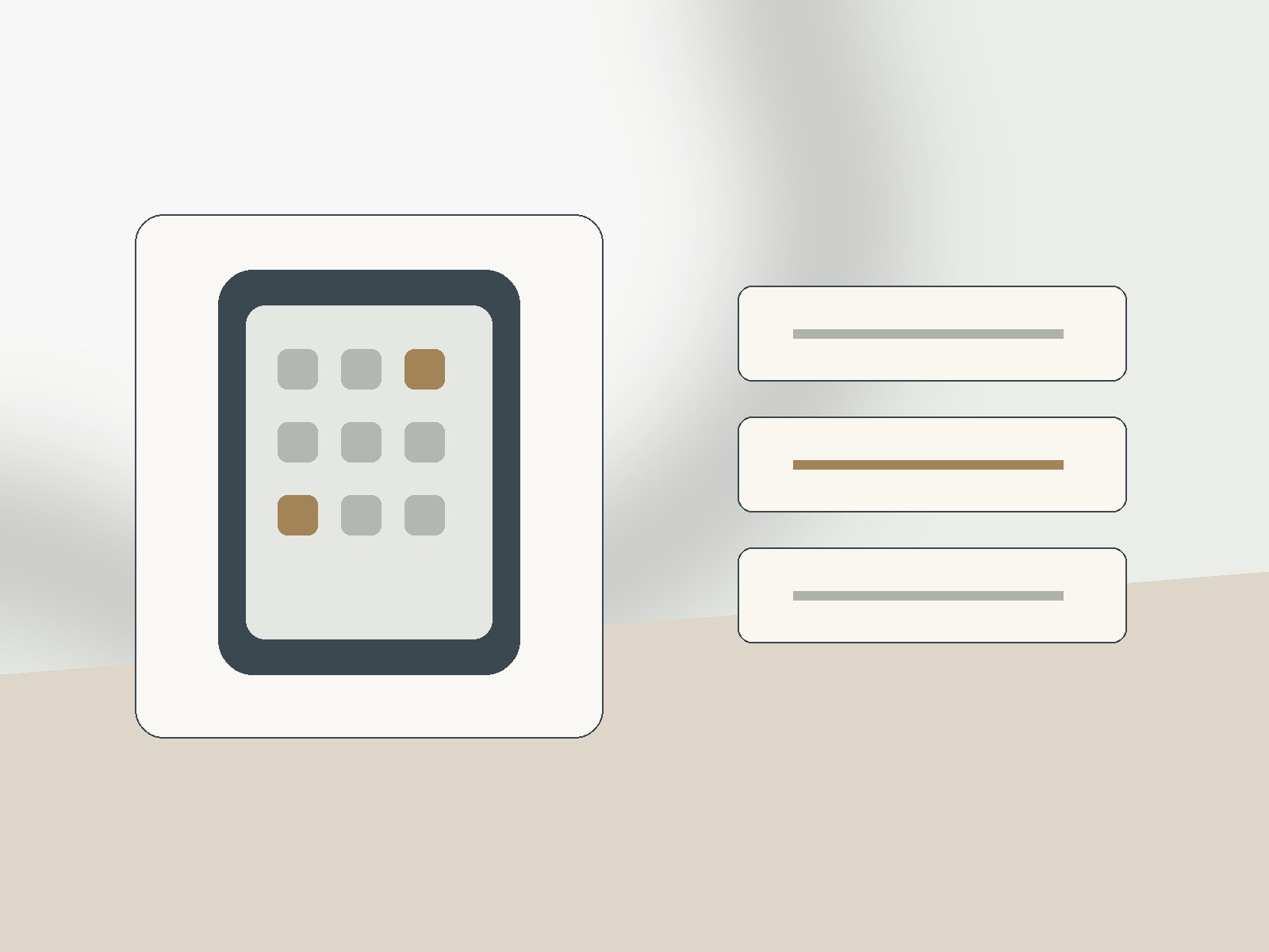 Simple habit-planning cards showing cue action and replacement steps