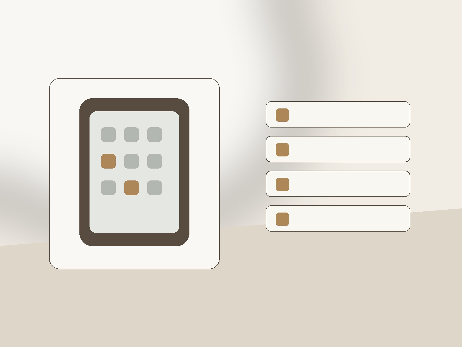 Online shopping cards beside a written purchase pause and decision checklist
