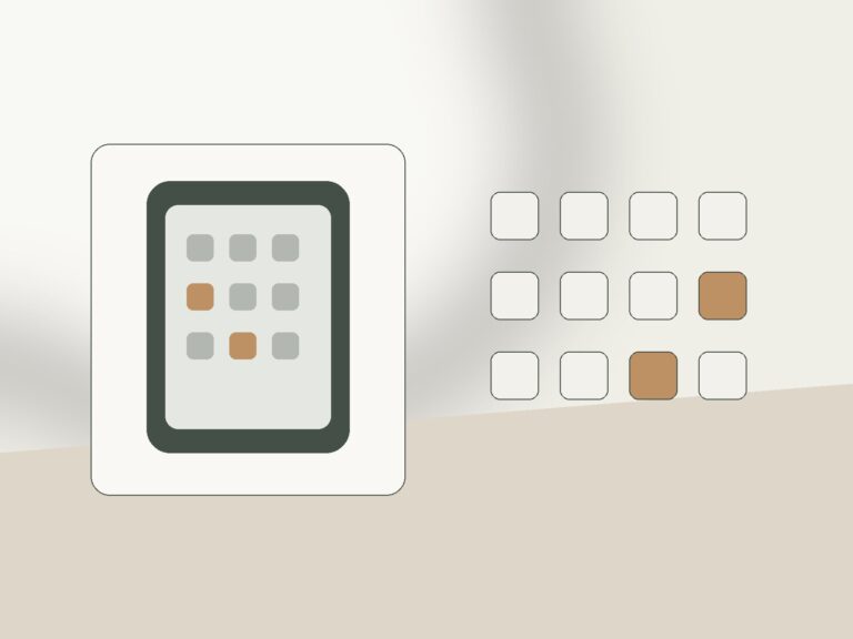 Minimal smartphone home screen with fewer app shortcuts and clear spacing
