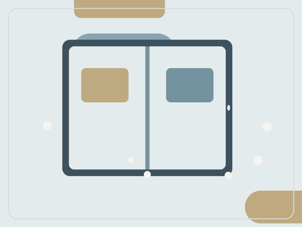 Editorial illustration for How to Declutter a Tablet You Use for Both Work and Entertainment