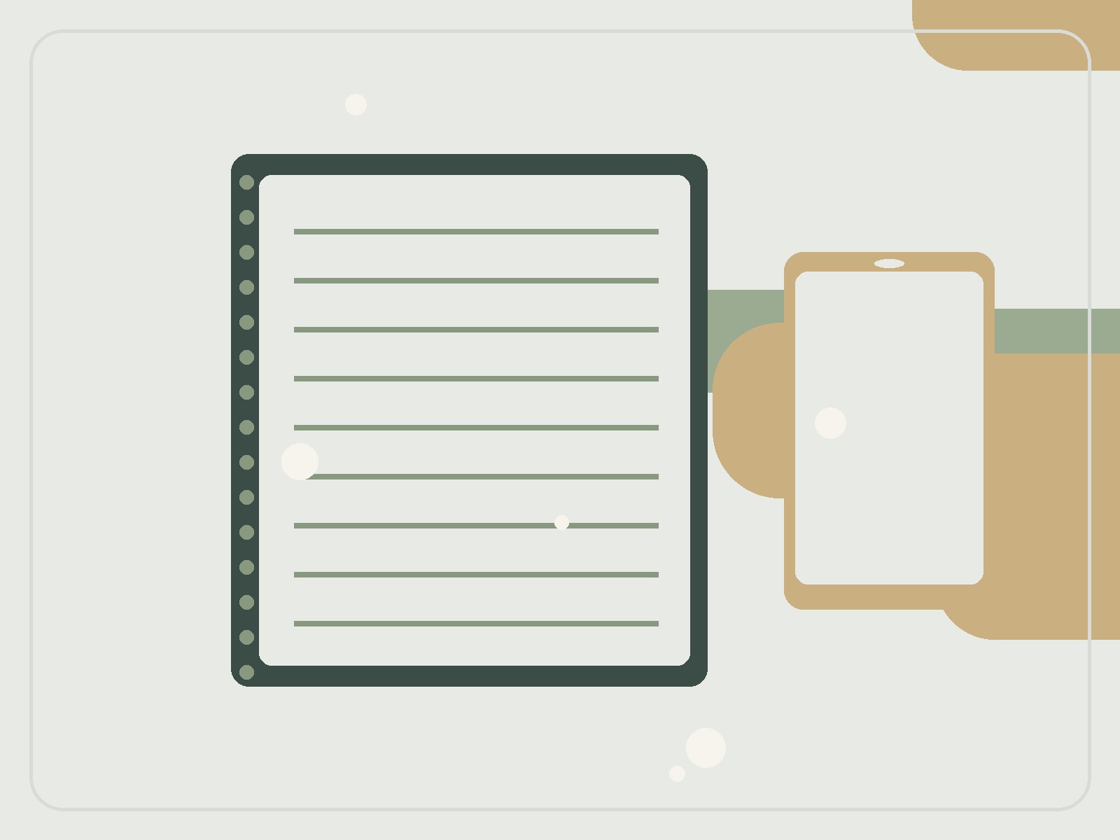 Editorial illustration for How to Keep a Paper Notebook for Things You Normally Reach for Your Phone to Do
