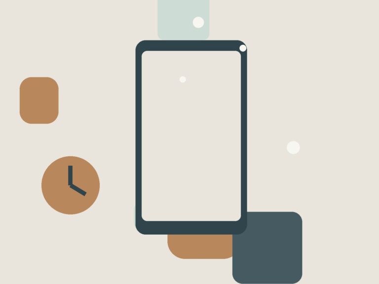 Editorial illustration about reduce phone use while working from home